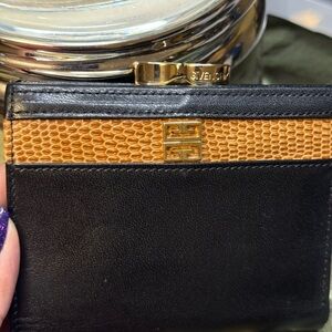 Givenchy Black and Tan Wallet